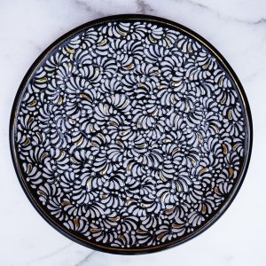 Plato Glossy Martina con oro