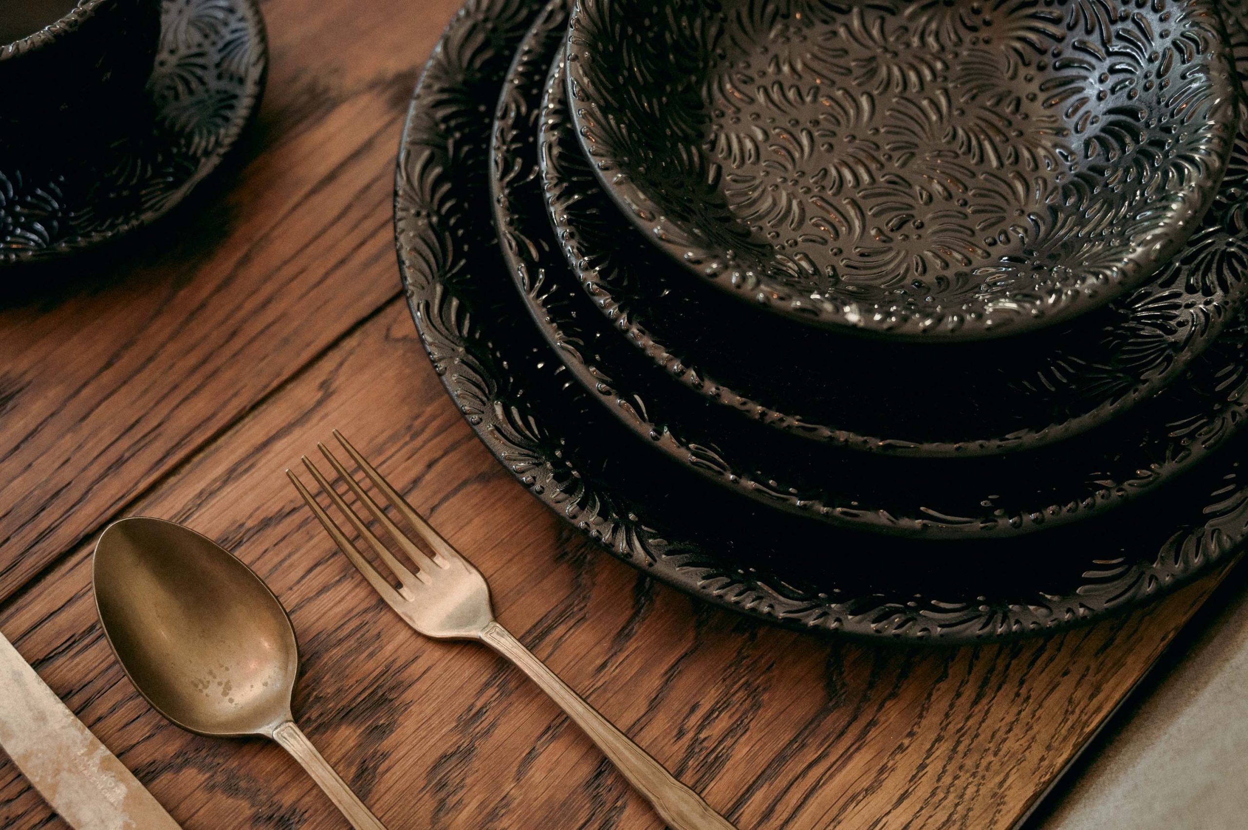 SET DE PLATOS CAVIAR