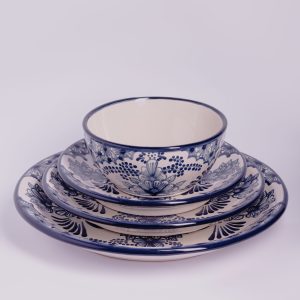 Set de platos Carlota Azul